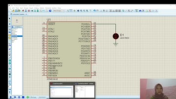 MEMBUAT SIMULASI PROTEUS DENGAN ATMEGA32 DAN 1 LED