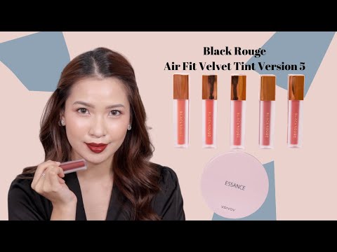 Video Quick M/U ???? Swatch Black Rouge Air Fit Velvet Tint... - youtube