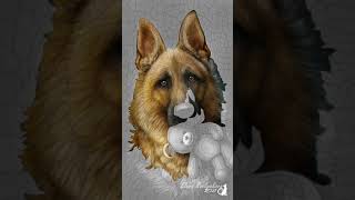 Cute German Shepherd Dog Wallpaper screenshot 5