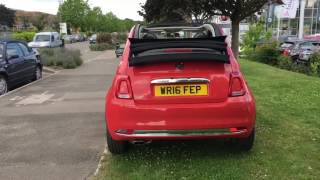 FIAT 500 C LOUNGE GLAM CORAL PINK 1.2l WR16FEP Fiat 500 Coral Pink