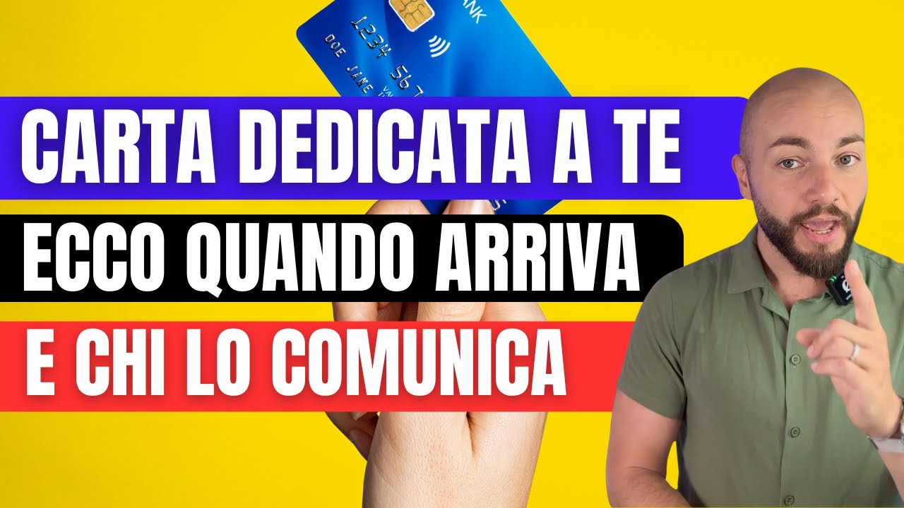 Carta Dedicata a te 2025 da 500 euro: ecco la data!