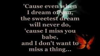 I DON'T WANT TO MISS A THING (Lyrics) - CECELIA