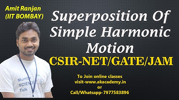 Superposition of SHM(Simple Harmonic Motion) for IIT JAM|GATE and CSIRNET || Akacdemy