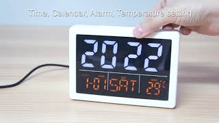 Large LED color screen with 8 melody alarm sound , 6 levels  sound volume, 6 levels light luminance screenshot 3