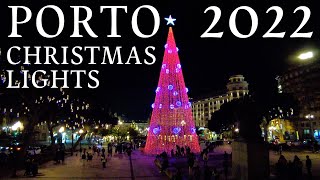 Luzes de Natal Porto 2022 - Porto Christmas Lights 2022 - Porto nightlife