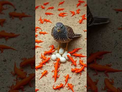 'Epic Battle! 🦅🔥 Bird Defends Its Eggs from Mysterious Creatures! #Wildlife #NatureDrama #Survival'
