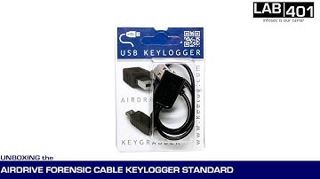 AIRDRIVE FORENSIC CABLE KEYLOGGER STANDARD unboxing by Lab401.com