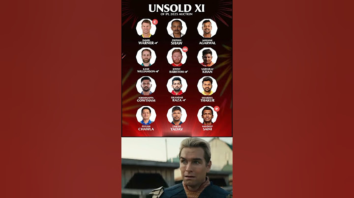 Unsold XI Of IPL 2025 Auction #davidwarner #prithvishaw #kanewilliamson #jonnybairstow #shorts