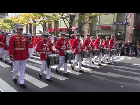 veterans-day-parade~2019~nyc~usmc-drum-and-bugle-corp~nycparadelife