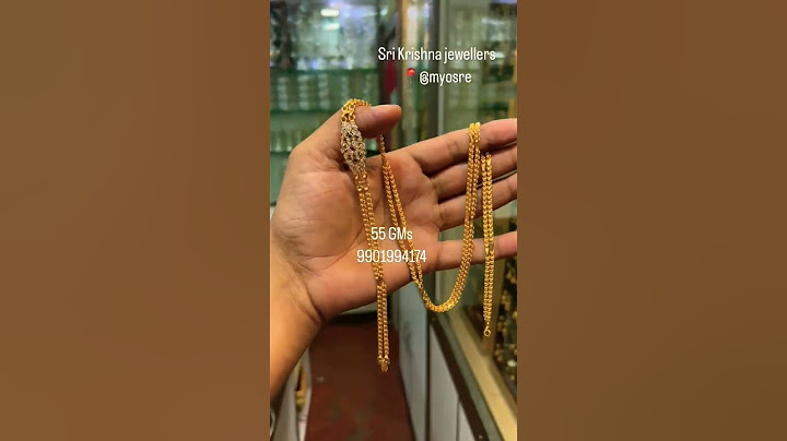 👌only 55 grams 2 layer gold magalasuthra chain design/light weight gold Thali chain/fancy chain