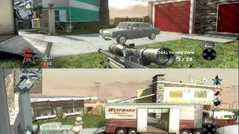 black ops split screen vs on NUKETOWN part 1