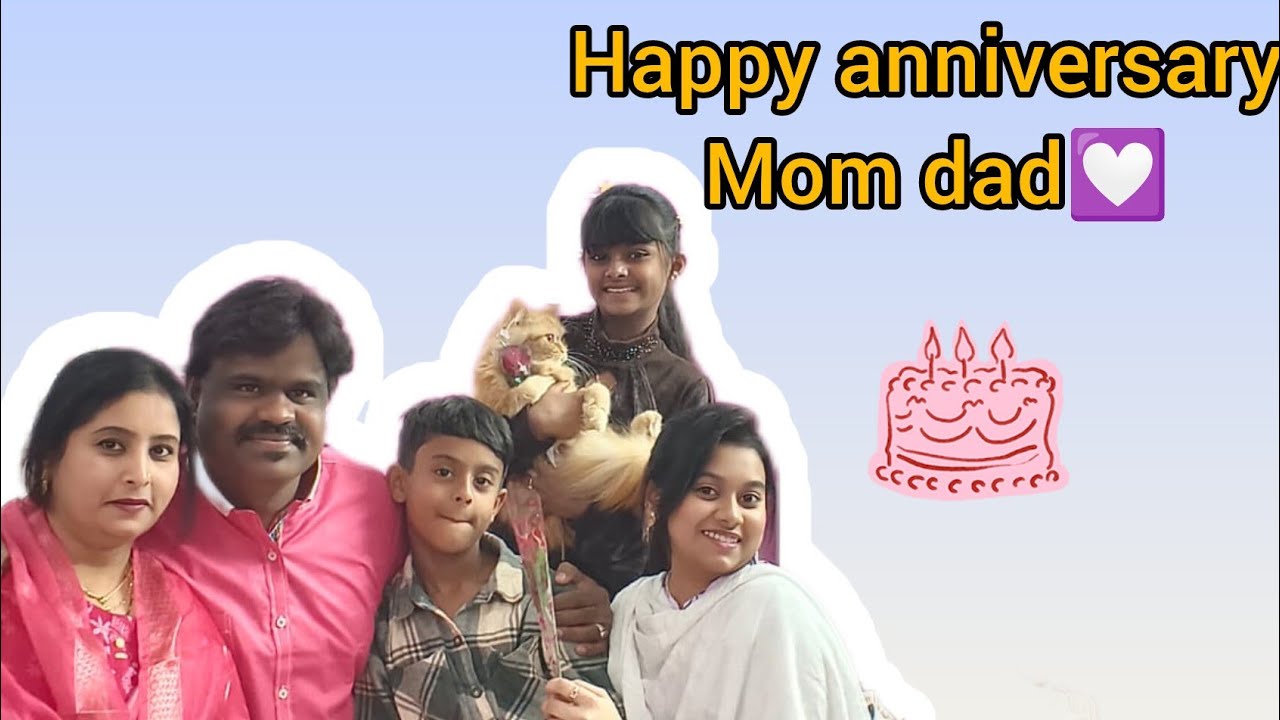“Celebrating Mom Dad Anniversary 🎂✨”