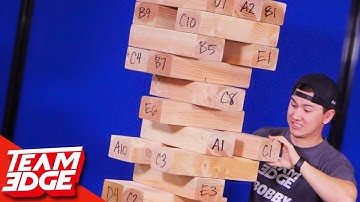 500 lb GIANT Jenga! 😱