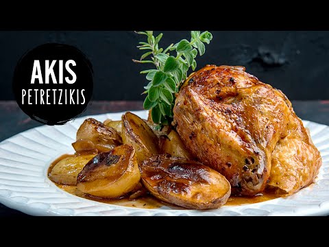 Roast Chicken with Dark Beer | Akis Petretzikis