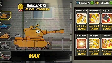 Tank Heroes BOBCAT C12 Tank Upgrade to Max Level