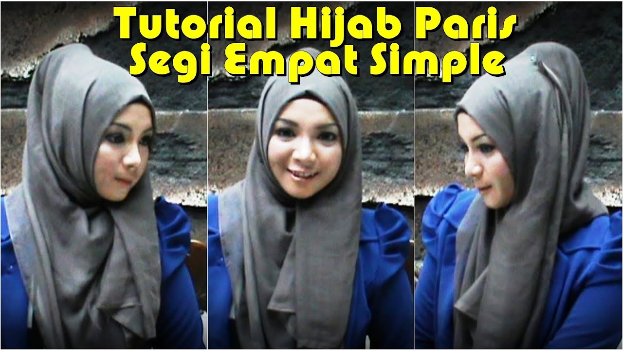 Tutorial Hijab Paris Segi Empat Simple Terbaru Tutorial Hijab