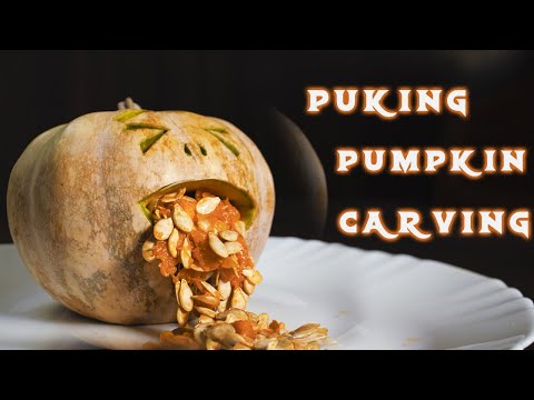 Puking Pumpkin Carving Tutorial | Halloween Decorations