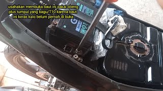 How to install the starter bendix satria FU 150 ORI