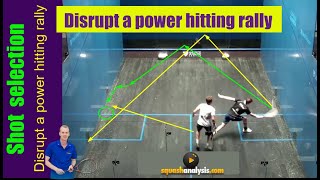 Squash analysis - Disrupt the flow of a power rally