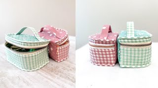 Half Moon Cases | How to sew zippered sewing case | Quilted Bag