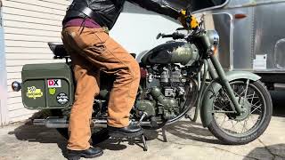 Kickstarting a Royal Enfield Bullet