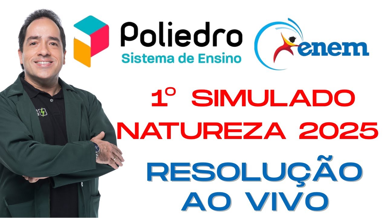 #1 - RESOLUÇÃO 1o SIMULADO POLIEDRO ENEM 2025 - Física - prof Renato ...