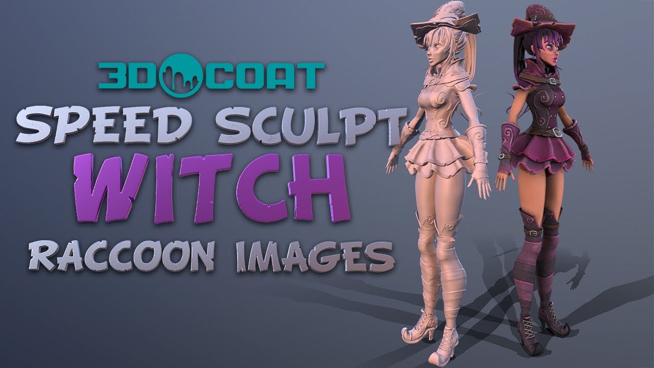 Speed Sculpt Witch || speed modeling || Helloween Themes  || 3d coat work