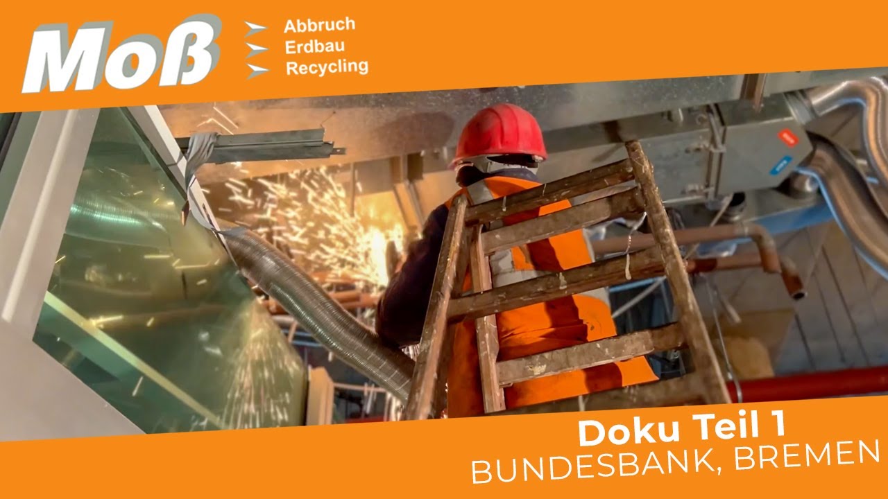 💰"EINE MILLIARDE EURO" | Abbruch der ehemaligen Deutschen Bundesbank, Bremen | Teil 1 | Moß Abbruch