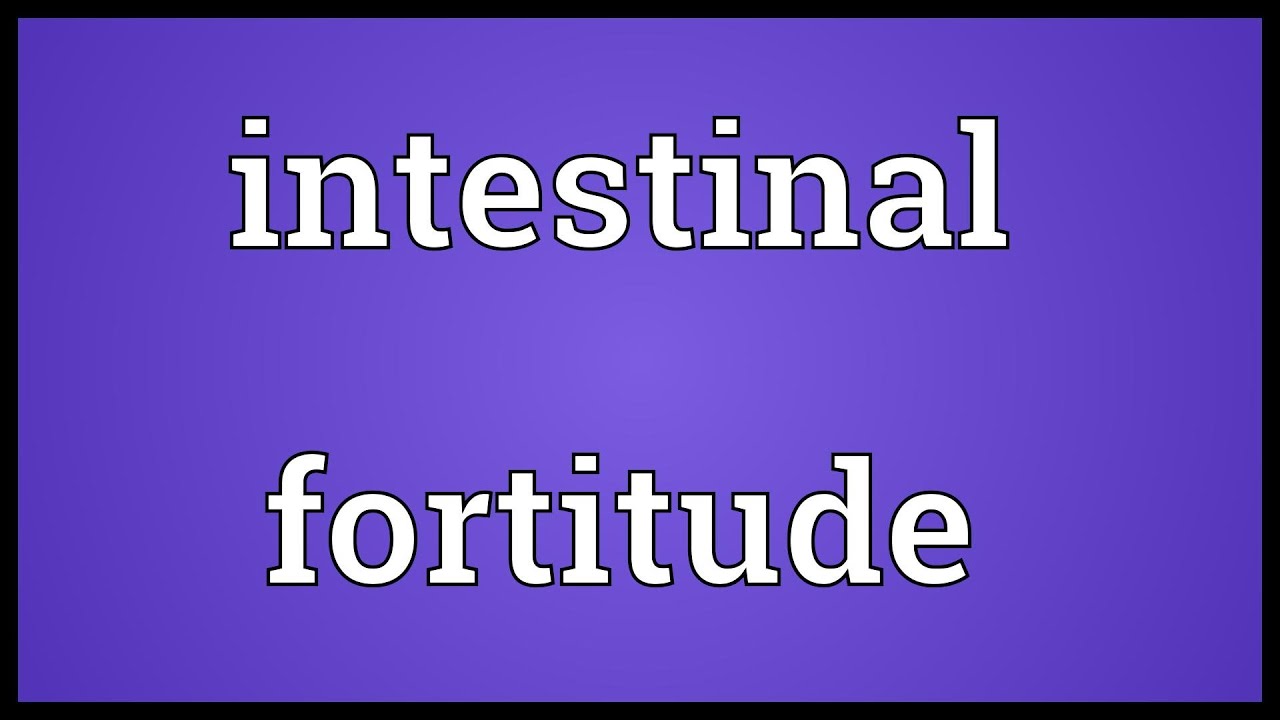 Intestinal fortitude definition