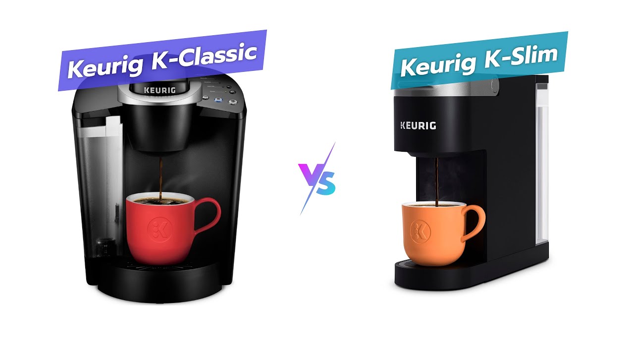 Keurig K-Classic vs K-Slim water filter comparison diagram