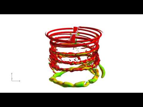 Helicopter Rotor - Tip Vortex Trajectories