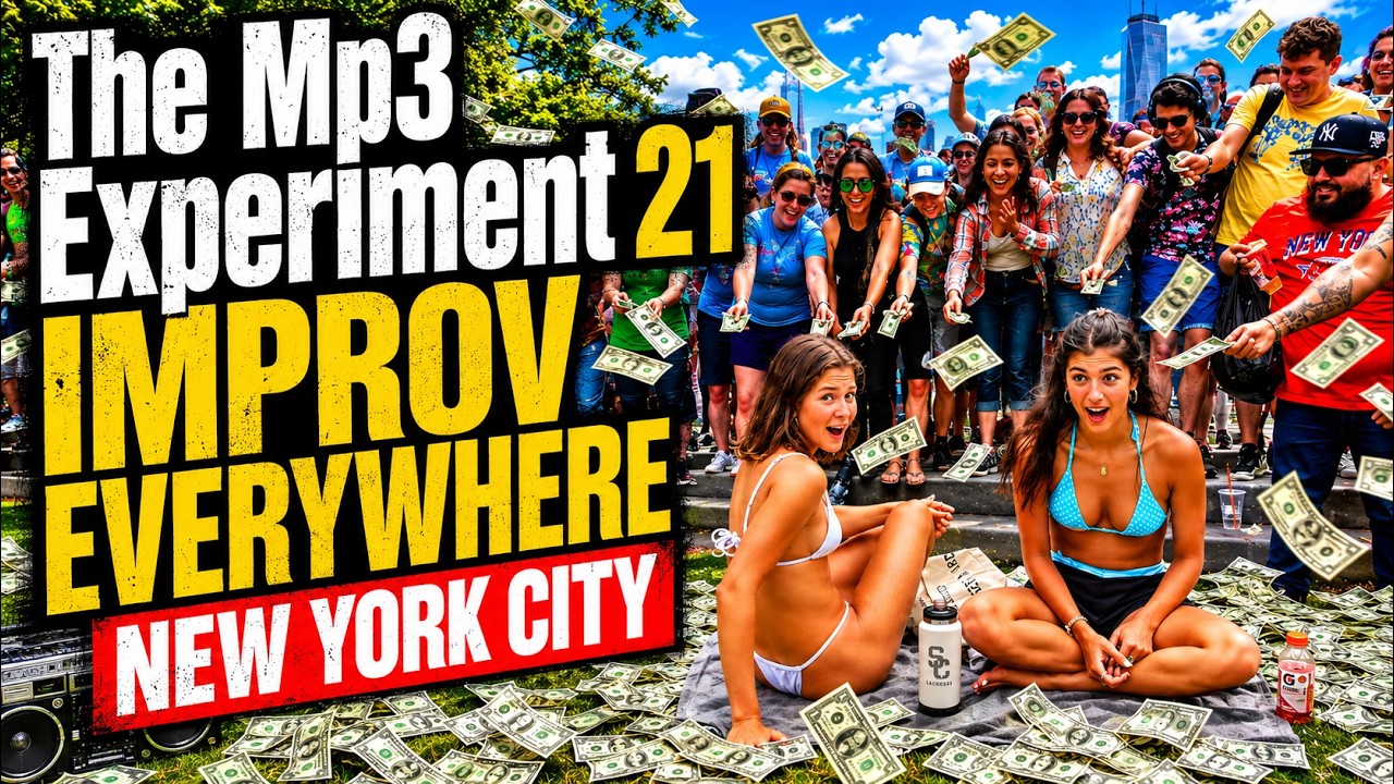 The Mp3 Experiment 21 Improv Everywhere Charlie Todd Hudson River Park Make Music NY New York City thumbnail
