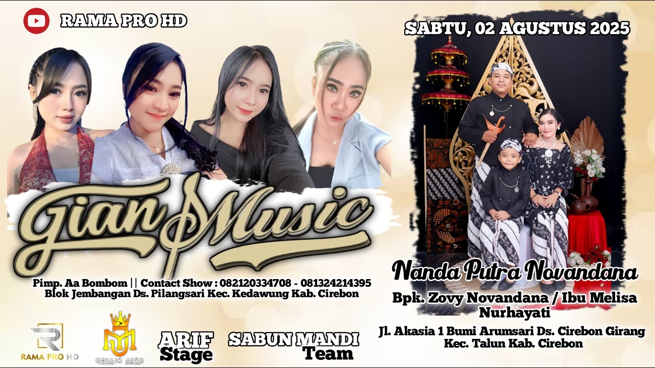 🔴 LIVE GIAN MUSIC || DS. CIREBON GIRANG KEC. TALUN KAB. CIREBON || 02 AGUSTUS 2025 ||