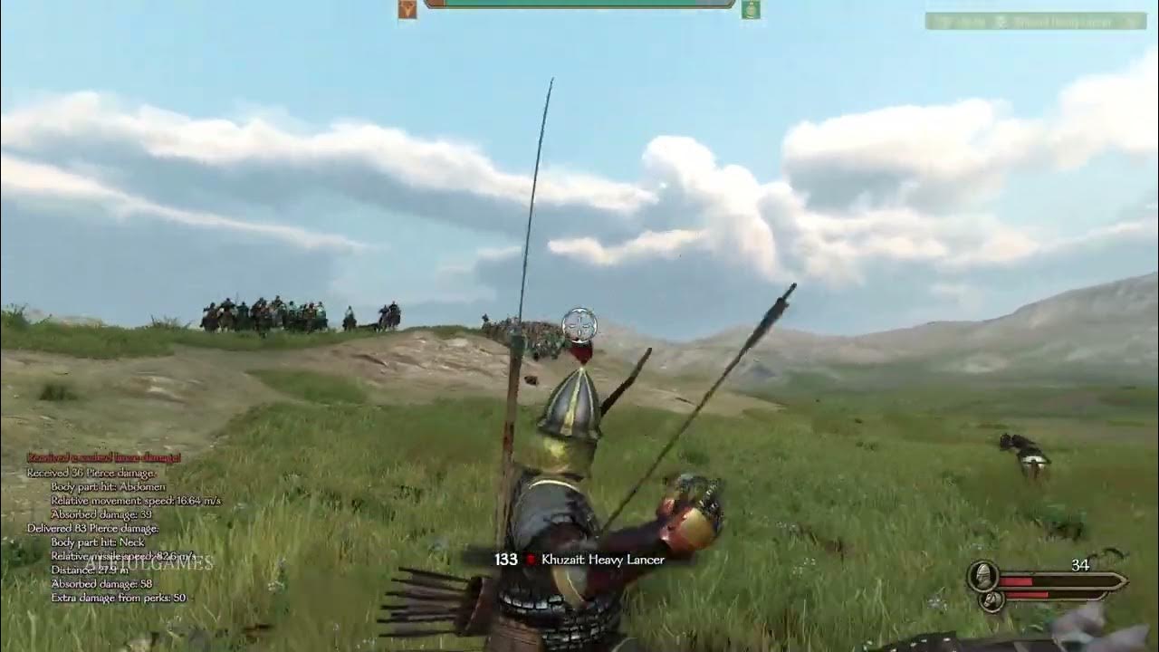 Received couched lance damage! YouTube