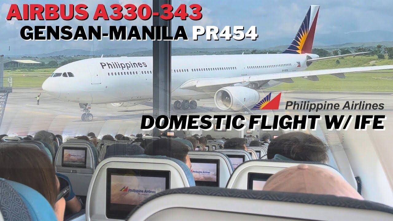 IFE in a Domestic Flight | PHILIPPINE AIRLINES AIRBUS A330-343 GES-MNL RP-C8780 Flight Review!!