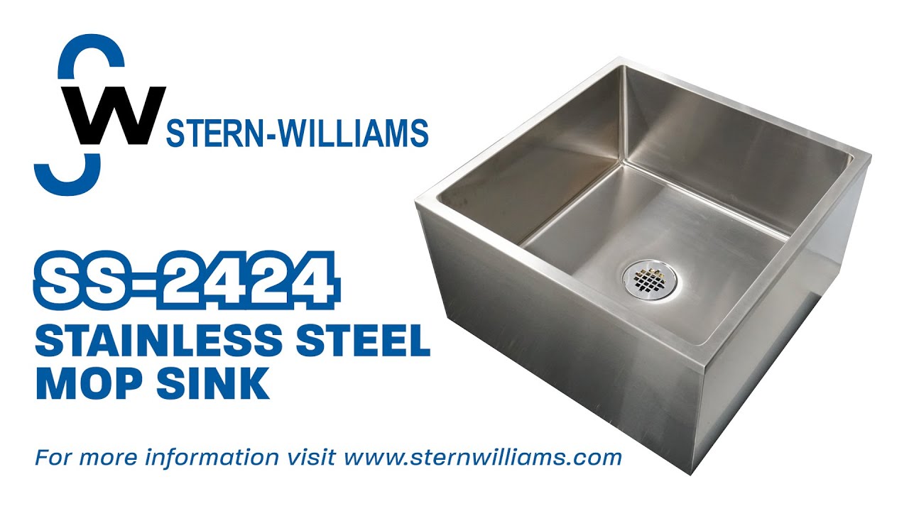 Stern-Williams SS-2424 Stainless Steel Mop Sink :30 Commercial