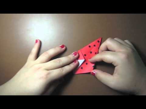 How to Fold an Origami Strawberry - Tutorial