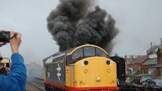 Crazy COLD STARTING UP DIESEL LOCOMOTIVE Engines and Smoke 3