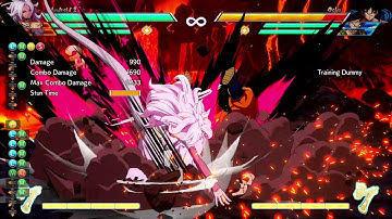 DBFZ-Pre patch touch of death with android 21 ss vegeta and beerus
