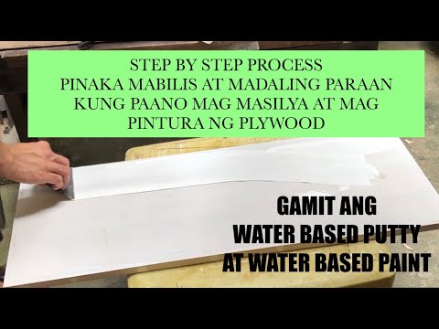 Video: Paano Iproseso Ang Playwud Bago Magpinta