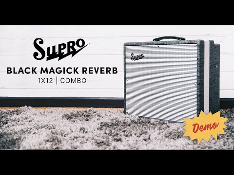 Supro Black Magick Reverb Combo Valve Amp Black Rhino 1696RT