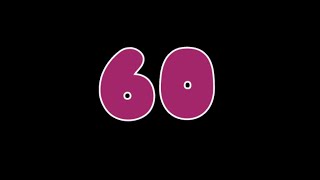 60 second timer/ 1 minute timer Black screen  /no.5