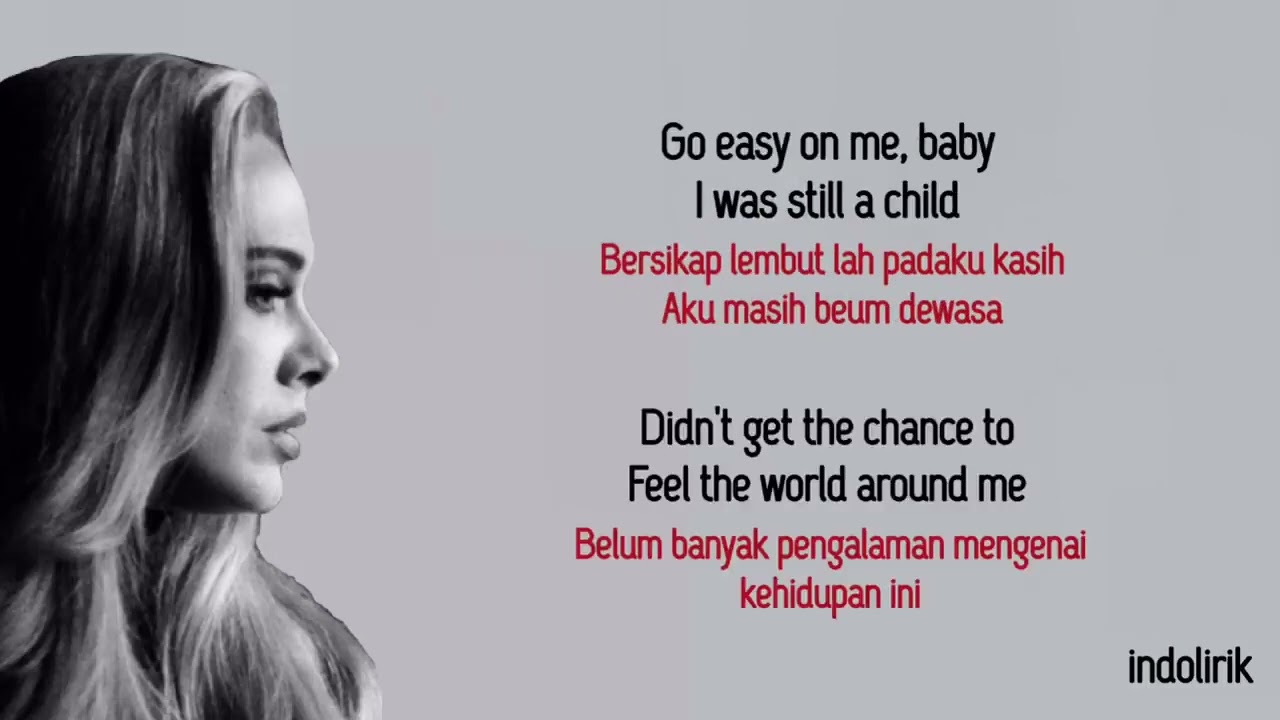 Lirik lagu Adele - Easy On Me - YouTube