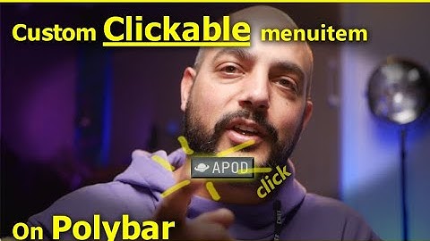 Polybar Custom Clickable menuitem
