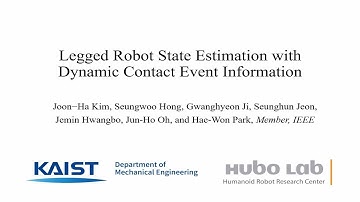 [IEEE RA-L with IROS 2021] Legged Robot State Estimation with Dynamic contact