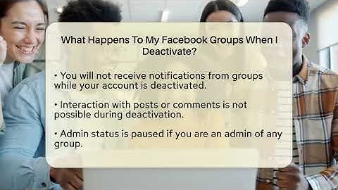 What Happens To My Facebook Groups When I Deactivate? - Everyday-Networking