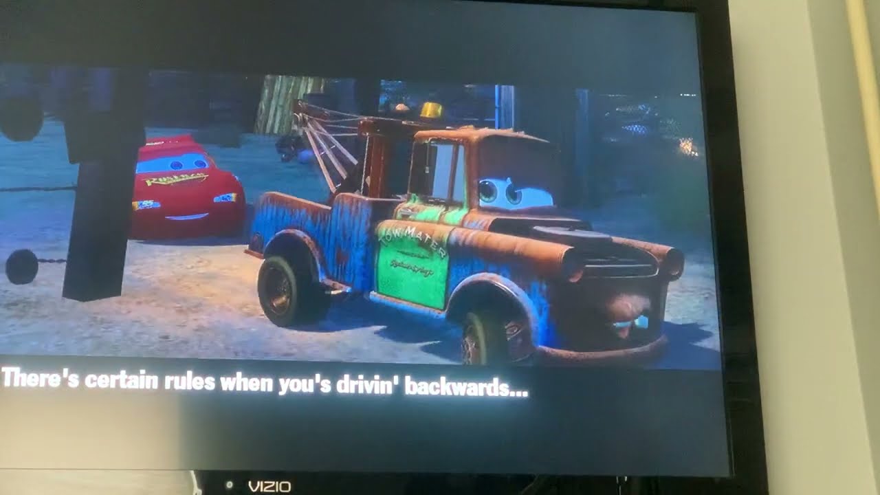 Cars The Video Game Part 11: Sheriff’s Chase/ Mater’s Backwards Lesson