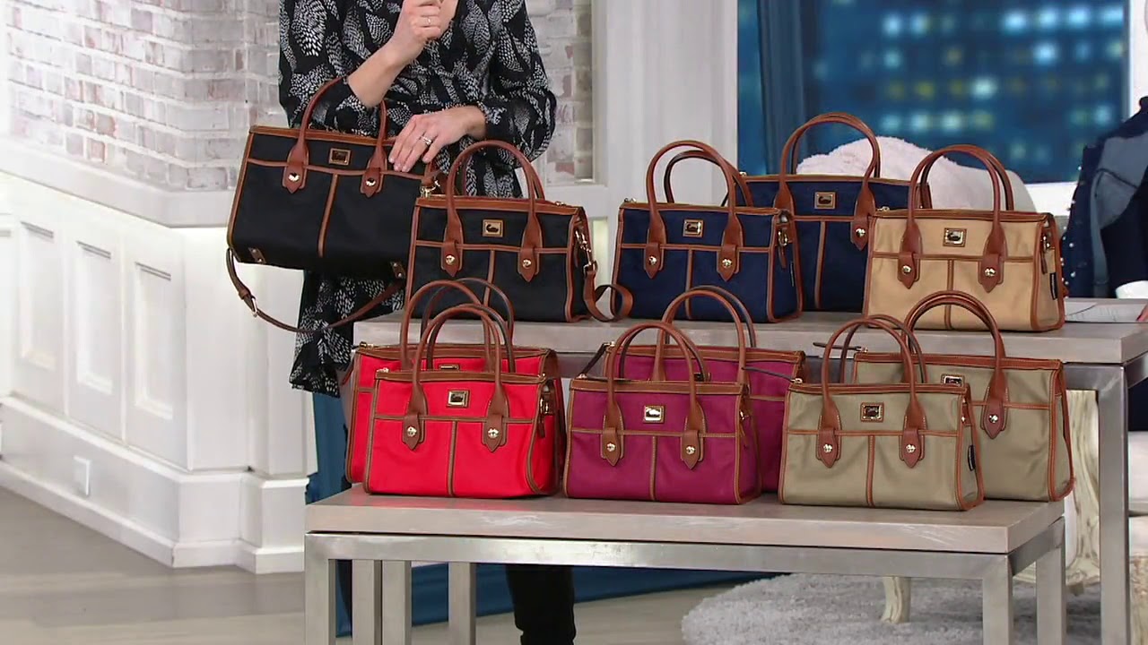 Dooney & Bourke Camden Collection Nylon Satchel on QVC 