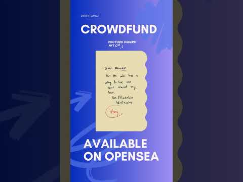 CROWDFUNDING: INTENTIAMME OPENSEA DOCTORS ORDERS COLLECTION #NFTs #WEB3 #CRYPTO #shorts #handdrawing