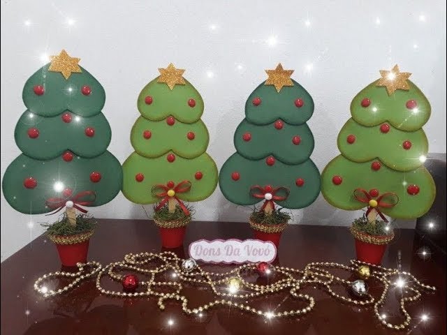 Mini árvore de Natal de  fácil de fazer. - YouTube